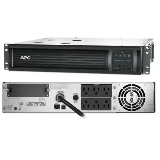 [SMT1500RM2UNC] APC Smart-UPS, Line Interactive, 1500VA, Rackmount 2U, 120V, 6x NEMA 5-15R outlets, Network Card, AVR, LCD